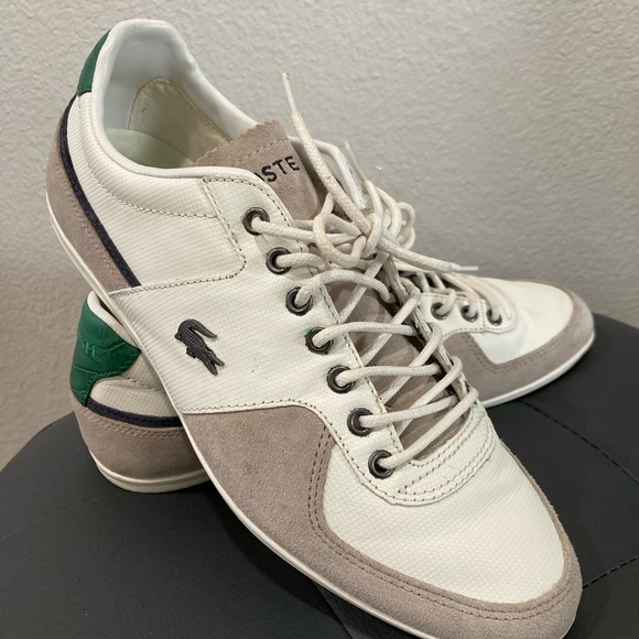 Lacoste Shoes size 8 White and Green - Picture 3 of 7